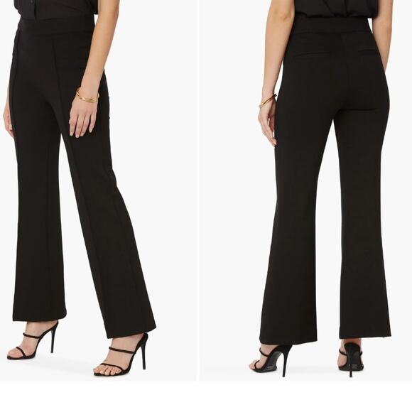 NYDJ Sculpt-Her Black Wide Leg Pants S Stretch Pull on Neutral Minimalist Basic - Picture 1 of 14